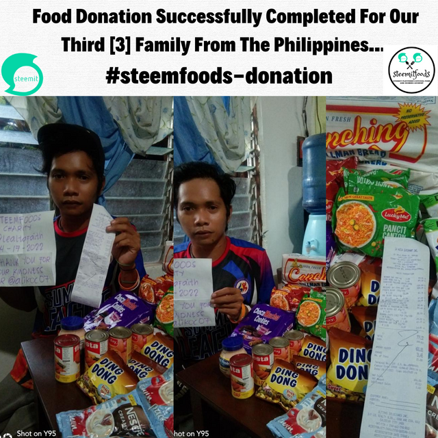 Food Donation Successfully Completed For Our Third [3️⃣] Family From The Philippines... 🆕 🤗 🤝 🇵🇭.png